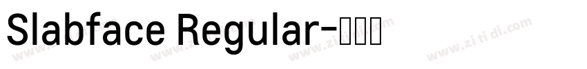 Slabface Regular字体转换